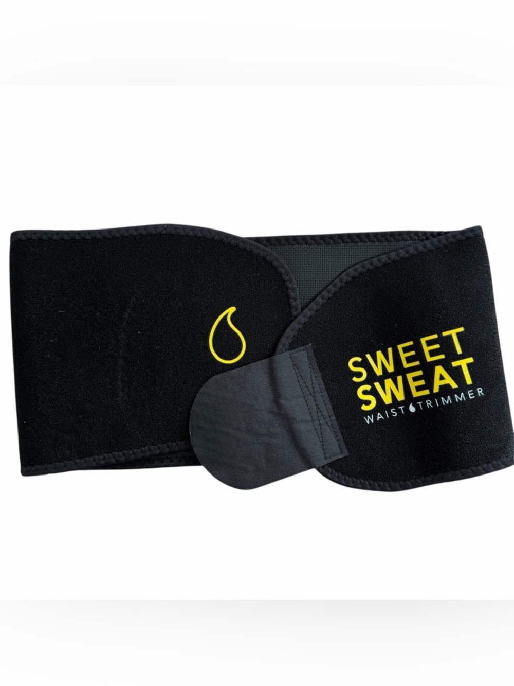 Medium Sweet Sweat Waist Trimmer Belt - Black & Yellow